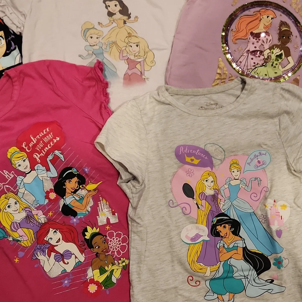 Bundle Lot Of Disney Princesses T-Shirts Tee Shirts T Shirts - Picture 6 of 6